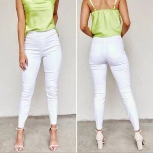 Spanx white Jean-ish leggings size small